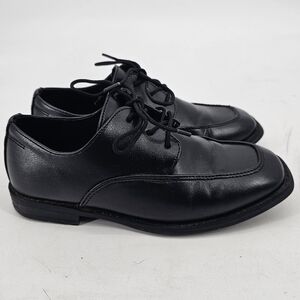 Sonoma Boys Blaxk Lace Up Oxford Dress Shoes Size 2